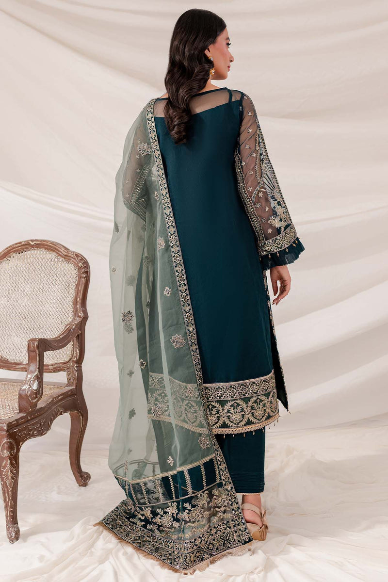 Farasha Luxury Embroidered 3PC Organza Suit