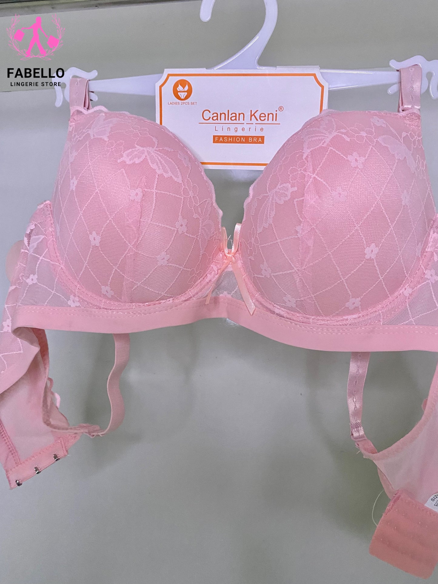 Women’s Double Padded Push-Up Bra Pink