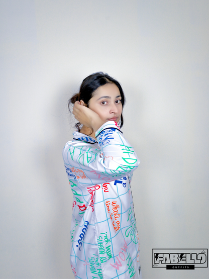 Zara Ladies Night Suit Happy Night