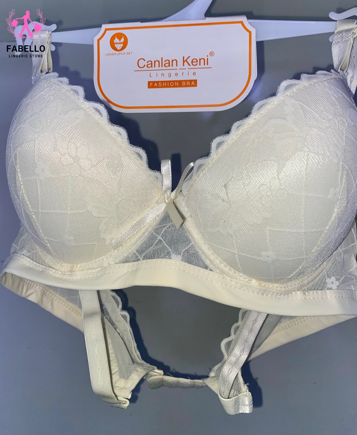 Fabello Luxury Embroidered Thin Padded Bra