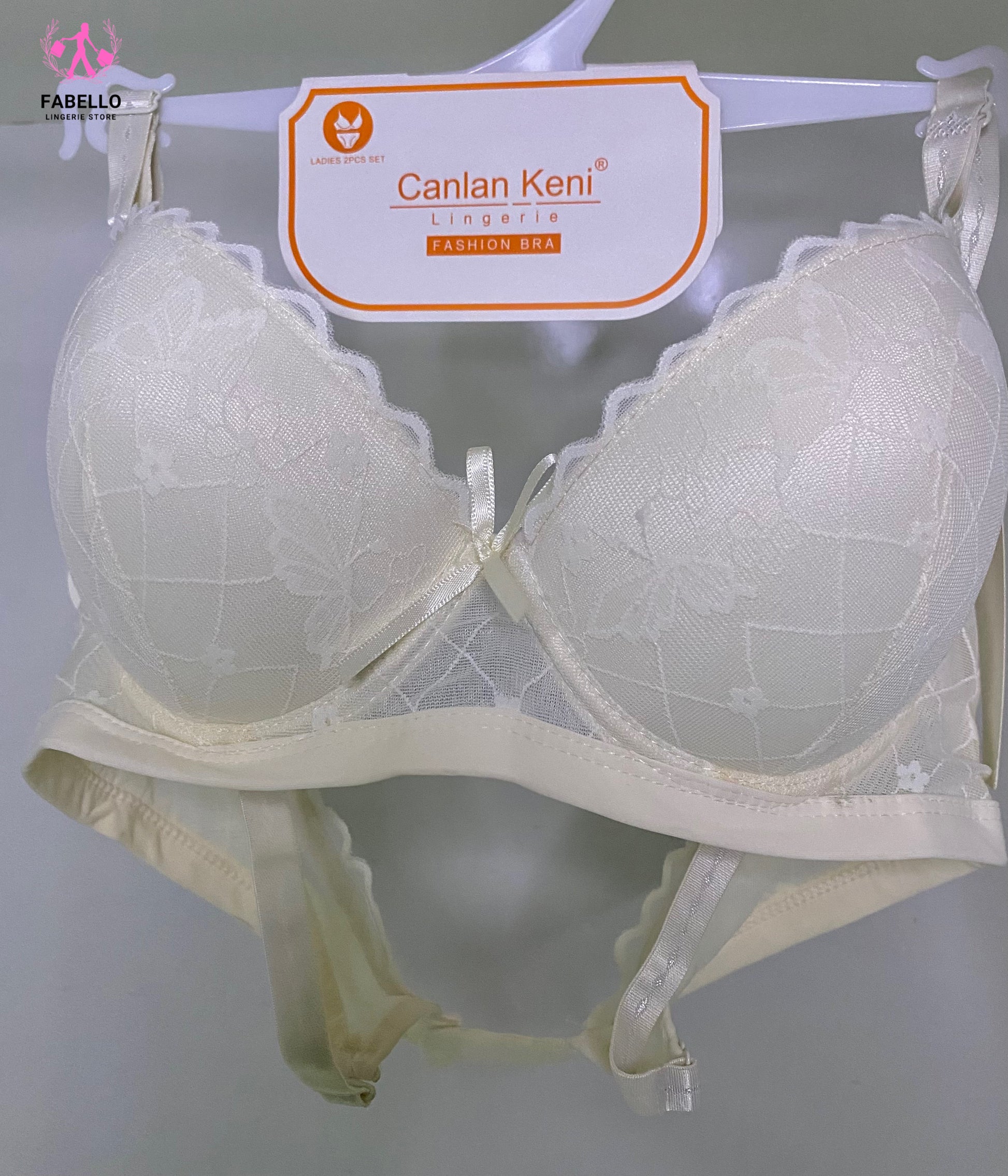 Fabello Luxury Embroidered Thin Padded Bra