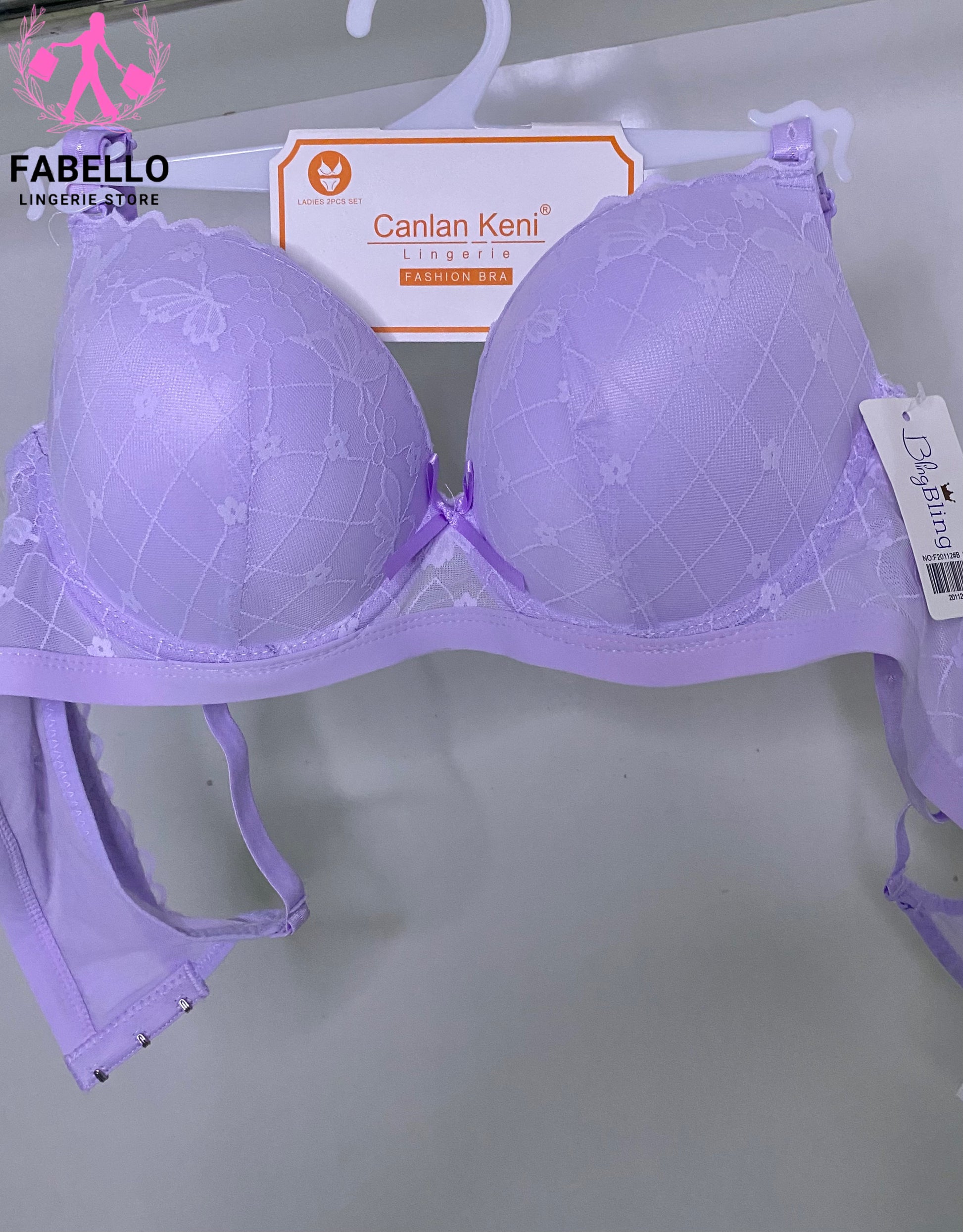 Fabello Thin Padded Embroidered Bra for Women
