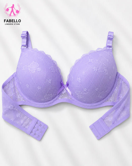 Fabello Thin Padded Embroidered Bra for Women