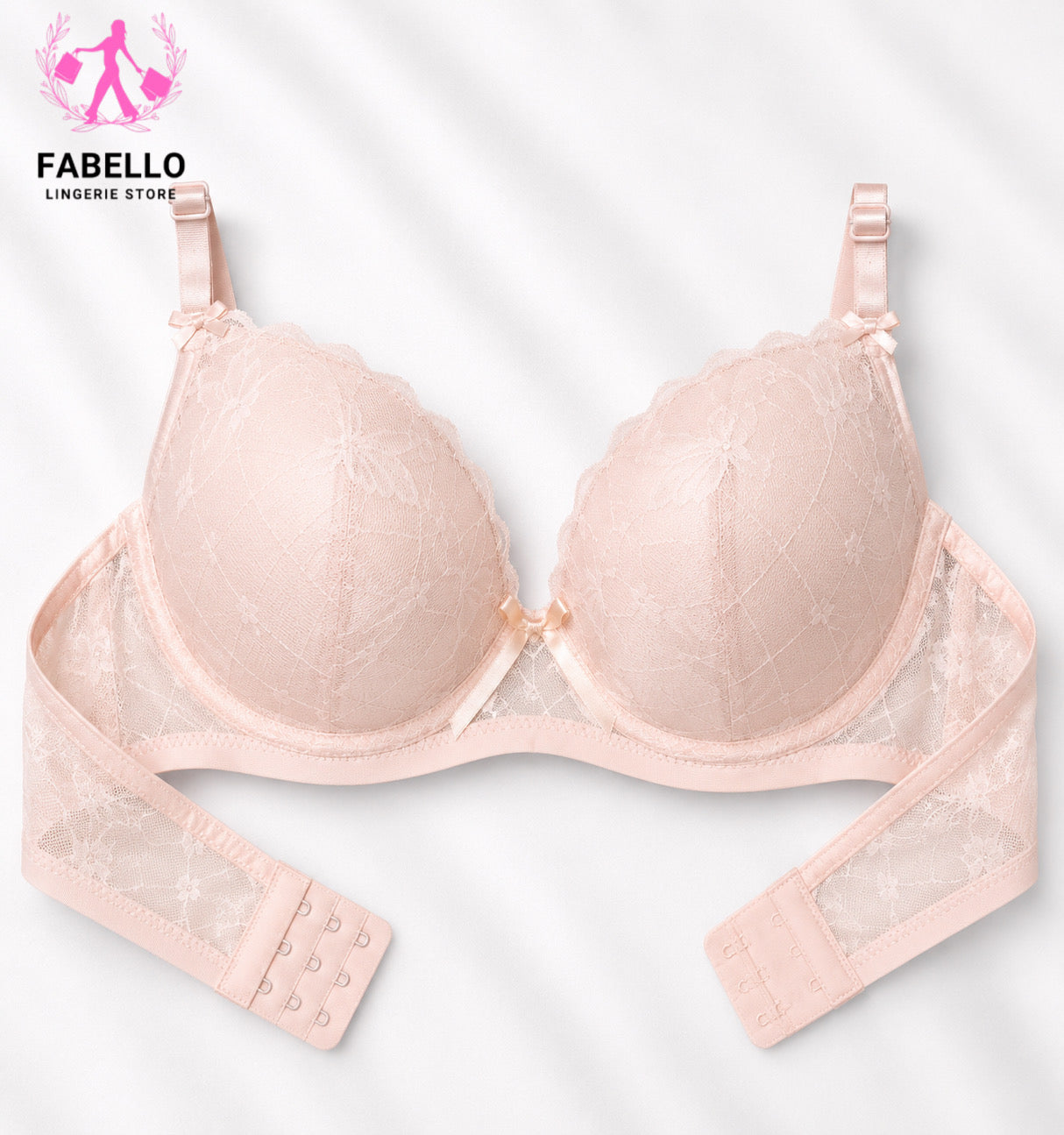 Fabello Women’s Soft Net Bra
