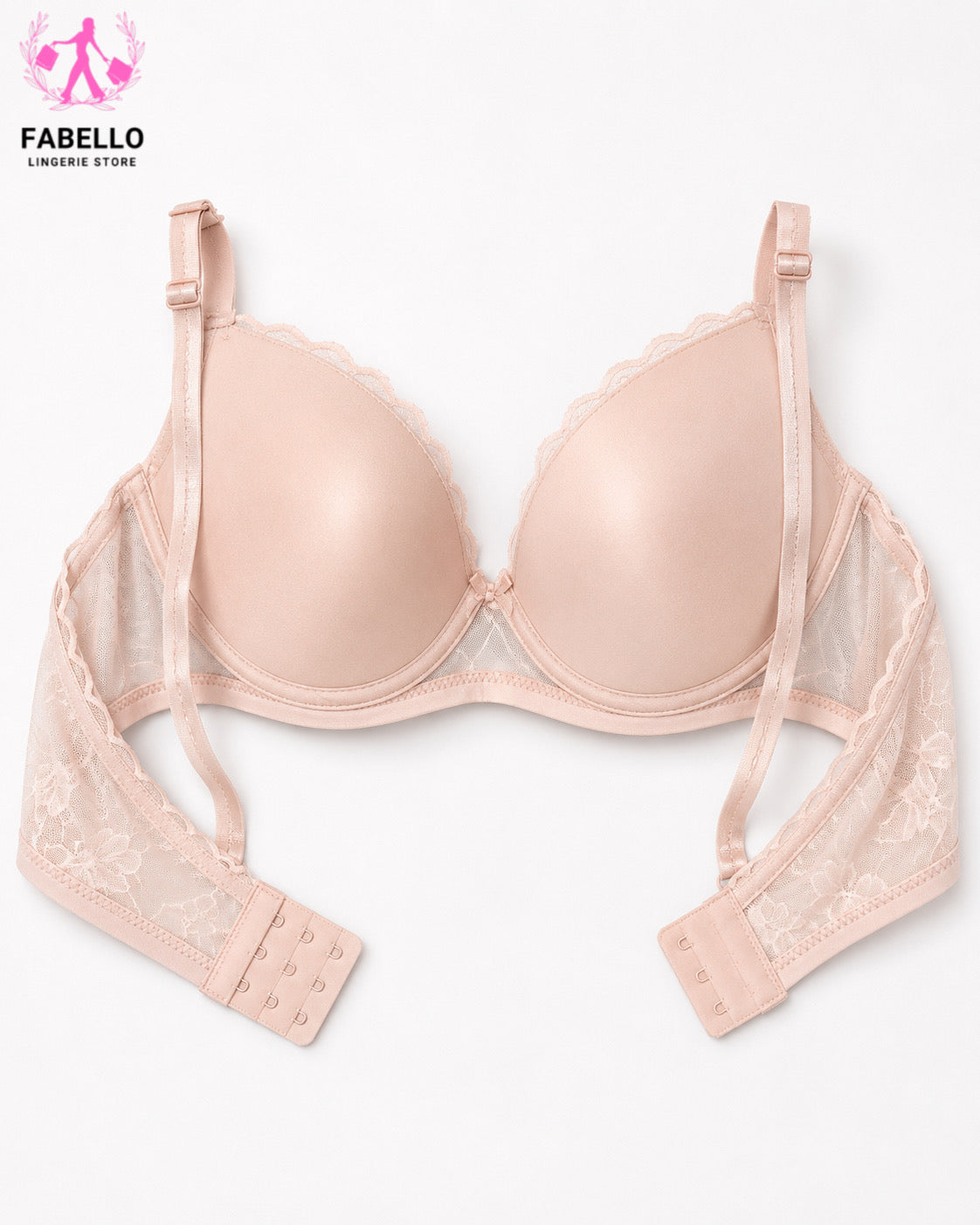 Fabello Women’s Soft Net Bra