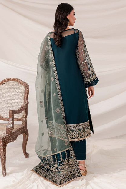 Farasha Luxury Embroidered 3PC Organza Suit