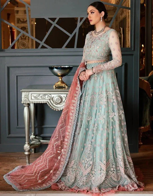 Emaan Adeel Mirha Unstitched Bridal Set - Wedding Wear