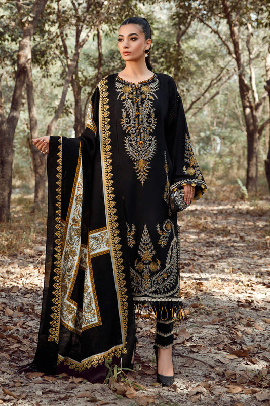 Maria.B 3PC Unstitched Embroidered Suit Dhanak