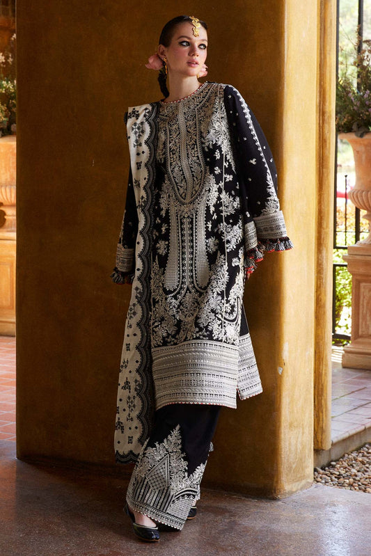 Sapphire 3PC Embroidered Suit Unstitched Fancy - Winter Wear