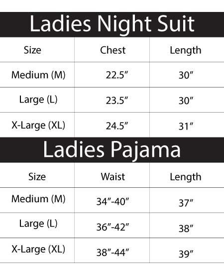 Zara Ladies Night Suit Happy Night