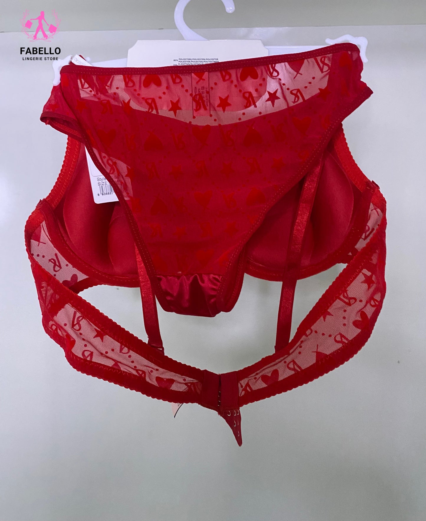Romantic Red Mesh Lingerie Victoria's Secret