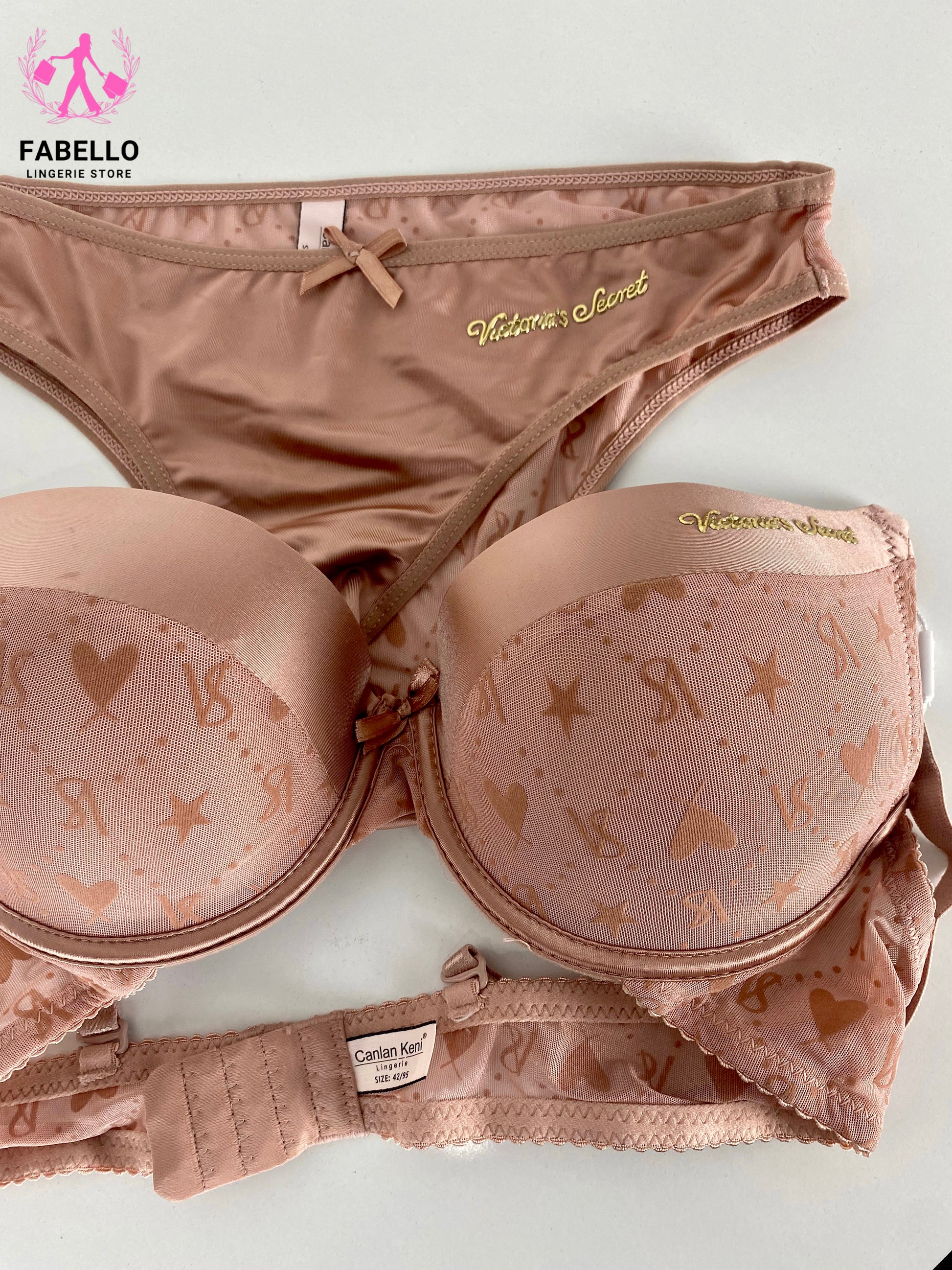 Victoria’s Secret Nude Pink Luxury Lingerie Set