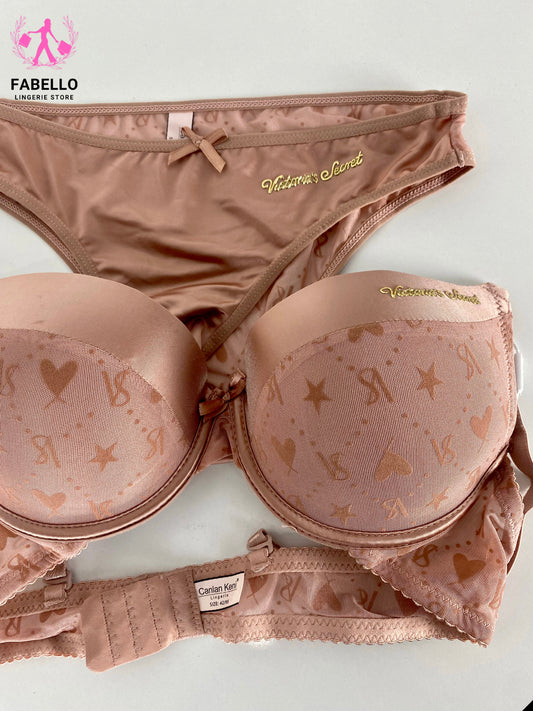 Victoria’s Secret Nude Pink Luxury Lingerie Set