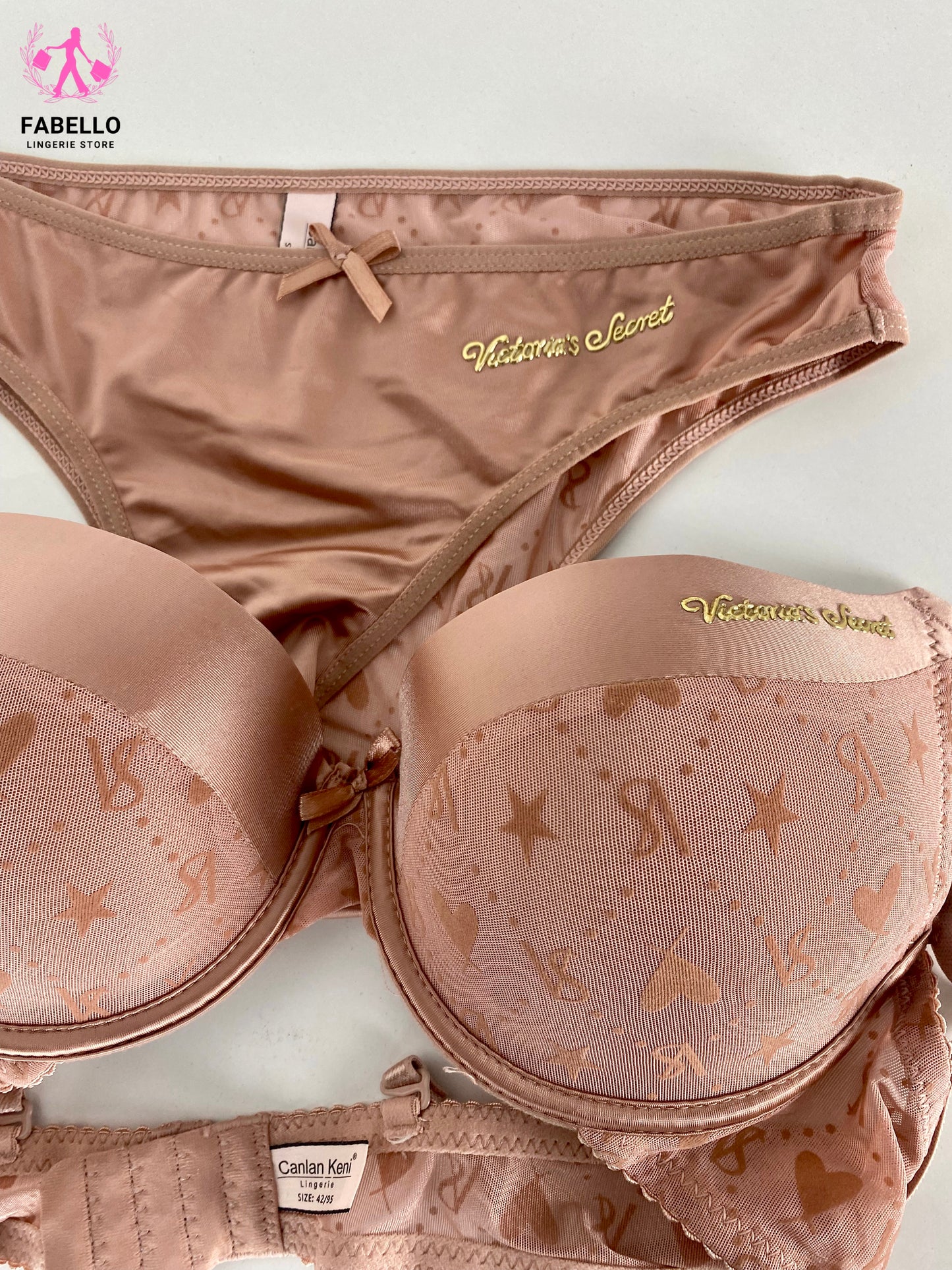 Victoria’s Secret Nude Pink Luxury Lingerie Set