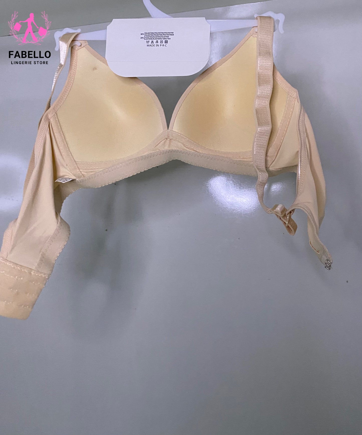 Women’s Daily Wear Wired T-Shirt Bra Beige Color