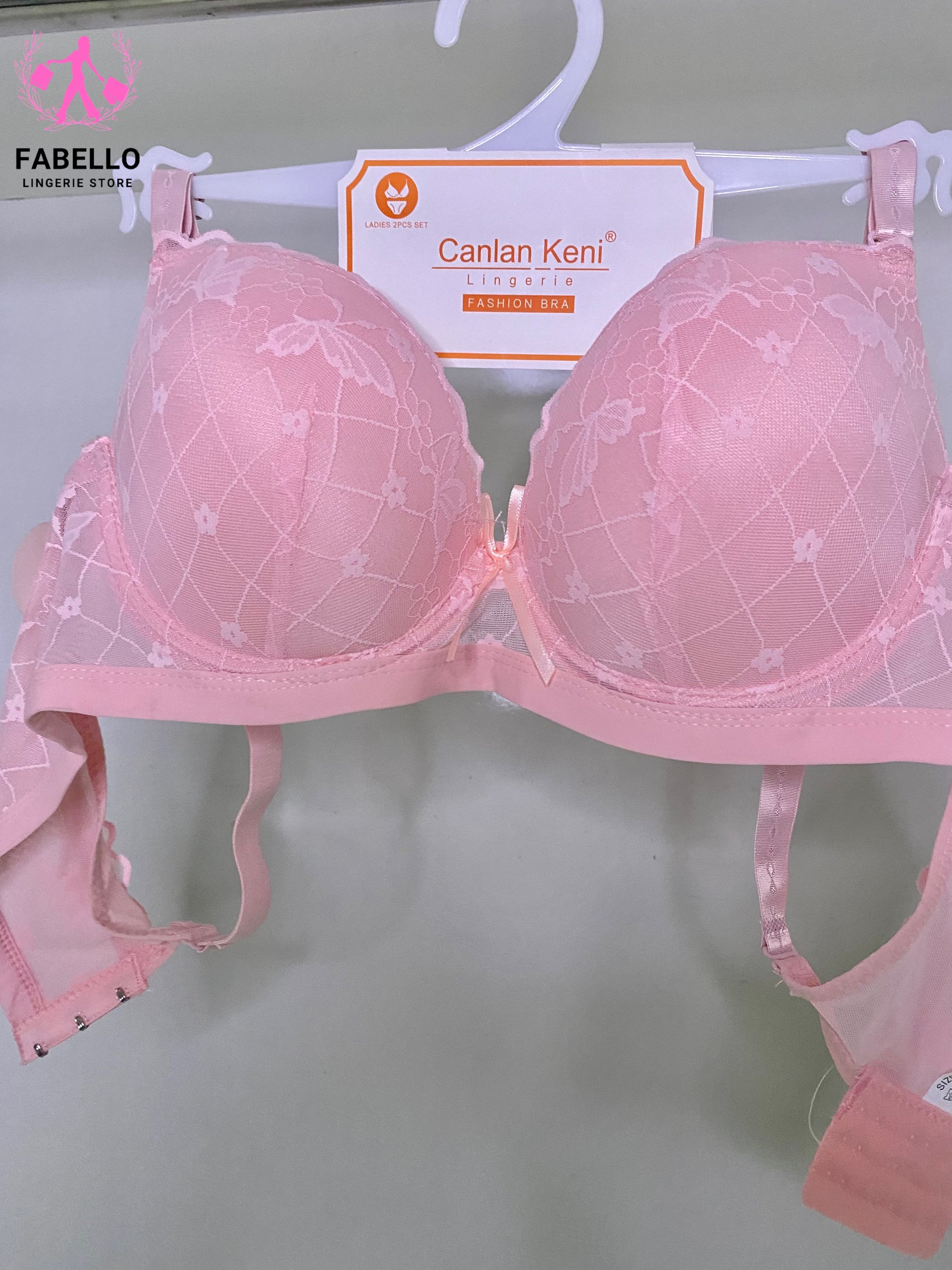 Women’s Double Padded Push-Up Bra Pink