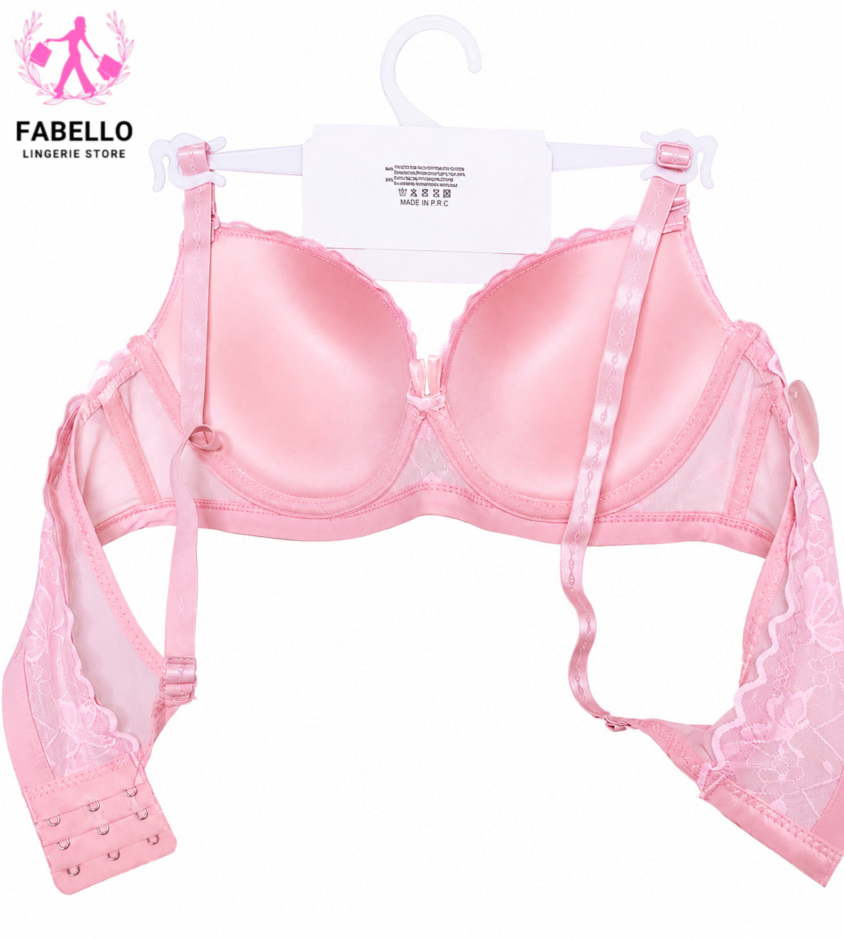 Women’s Double Padded Push-Up Bra Pink