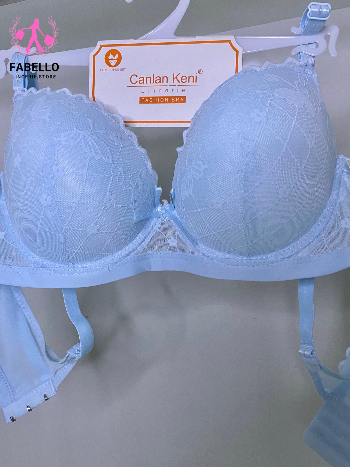 Women’s Double Padded Push Up Bra Sky Blue